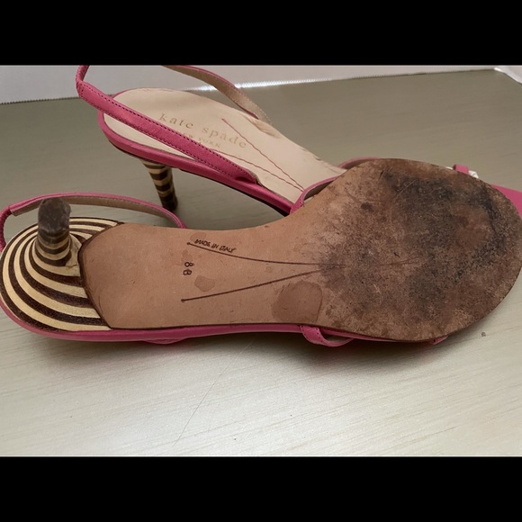 Kate Spade sandals with charming striped heel - Picture 4 of 4